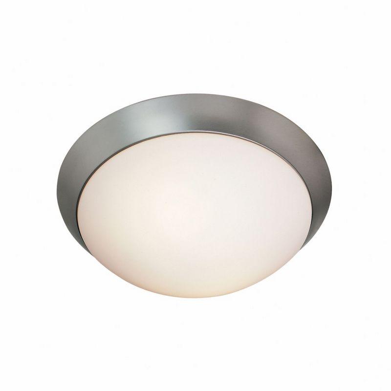 Cobalt Brushed Steel LED Bowl Flush Mount Light