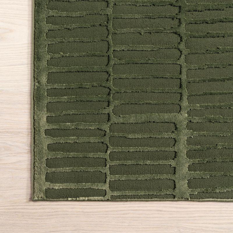 Nuloom Kailani Geometric Machine Washable Indoor Area Rug, 9' x 12', Green
