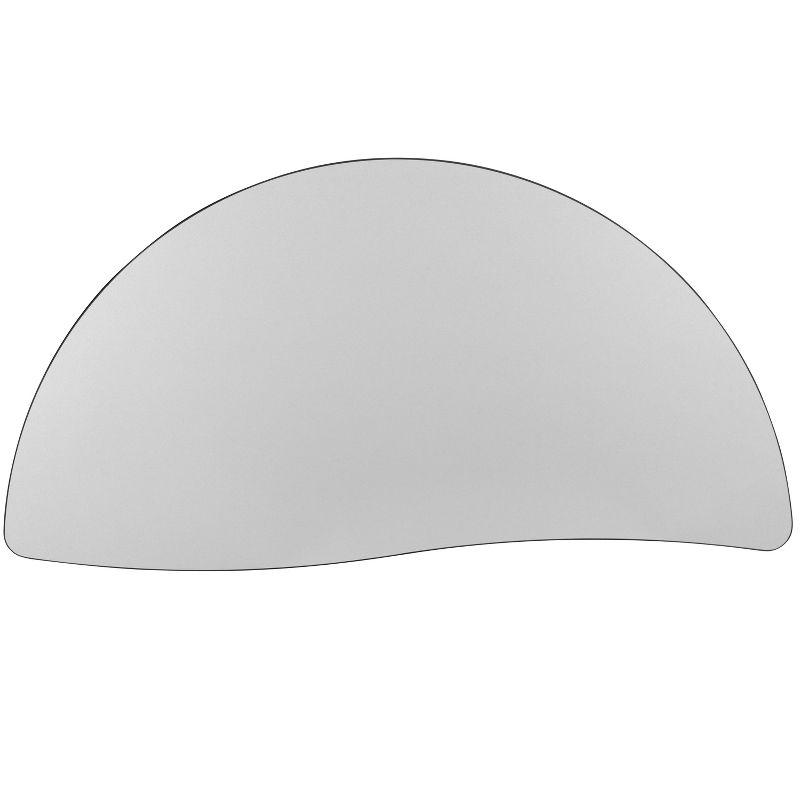 Flash Furniture Goddard Half Circle Wave Collaborative Adjustable Height Activity Table