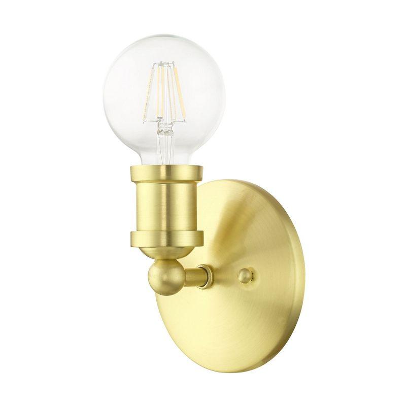 Livex Lighting Lansdale 1 - Light Vanity in  Satin Brass