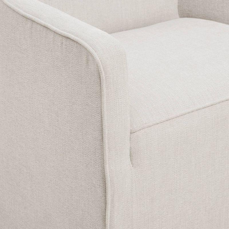 Madison Park Hamilton Slipcover Dining Arm Chair with Casters