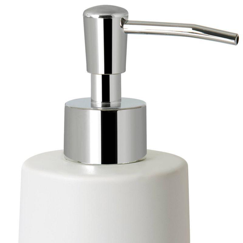 Beringer Lotion Pump White - Allure Home Creations: Ceramic & Plastic Hand Wash Dispenser, 10.65oz