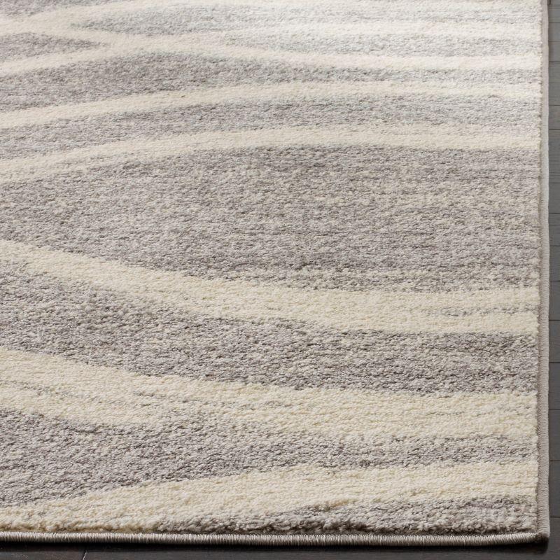 Adirondack ADR125 Non-Shedding Power Loomed Indoor Runner Rug - Grey/Cream - 2'6"x16' - Safavieh