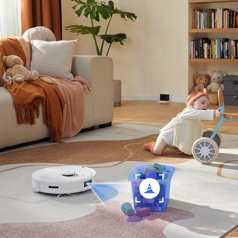 Q8 Max Robotic Vacuum White: Roborock, Cordless, Smart Mapping, App Controlled, Tangle-Free, Multi-Surface, 1-Year Warranty