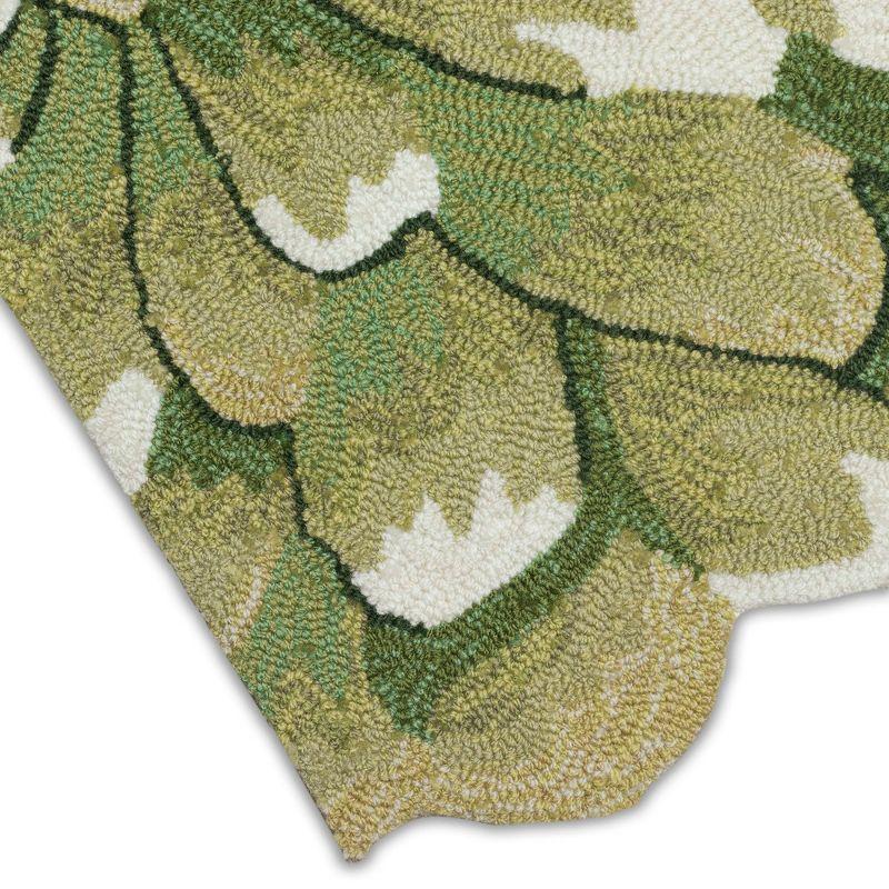 Liora Manne Frontporch Mum Indoor/Outdoor Rug Green 2' x 3'