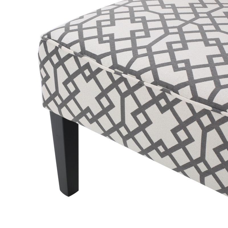 Dejon Loveseat Gray Pattern - Christopher Knight Home: Transitional Style, Polyester Upholstery, Spot Clean