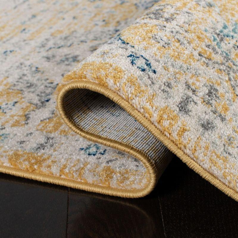 Evoke EVK224 Power Loomed Area Rug - Gold/Ivory - 5'3"x7'6" - Safavieh.