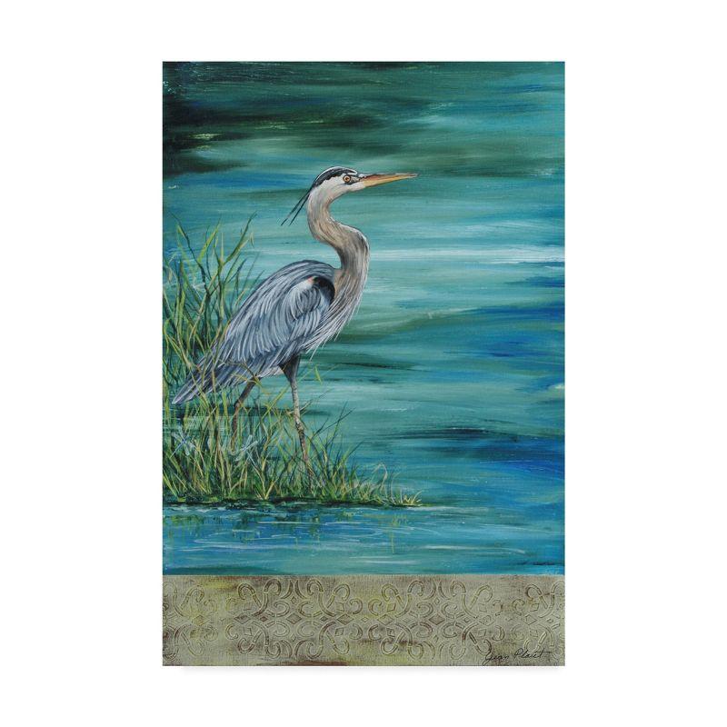 Great Blue Heron Canvas Print with Floater Frame