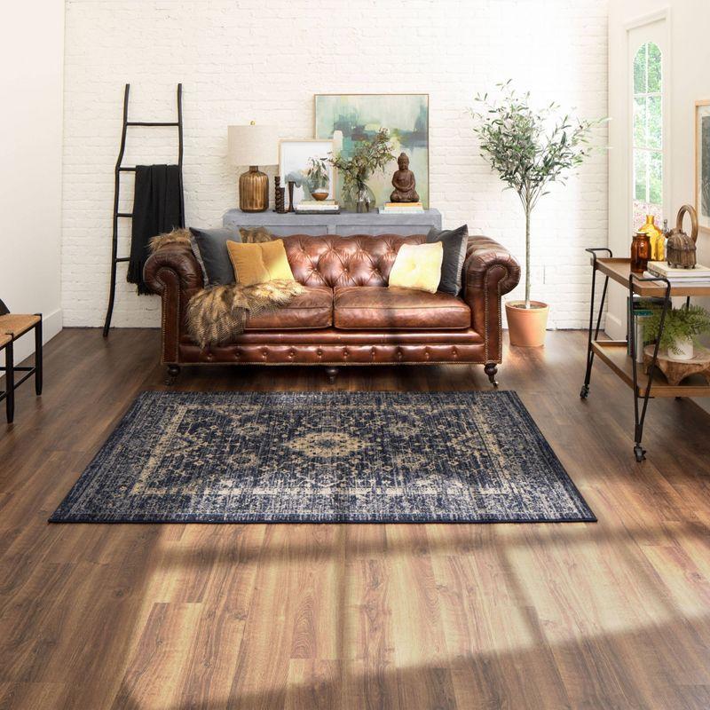 7'x10' Vintage Tufted Distressed Area Rug Indigo - Threshold™