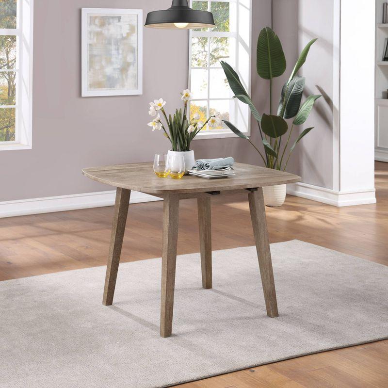 Boulder 40" Brown Reclaimed Wood Extendable Dining Table