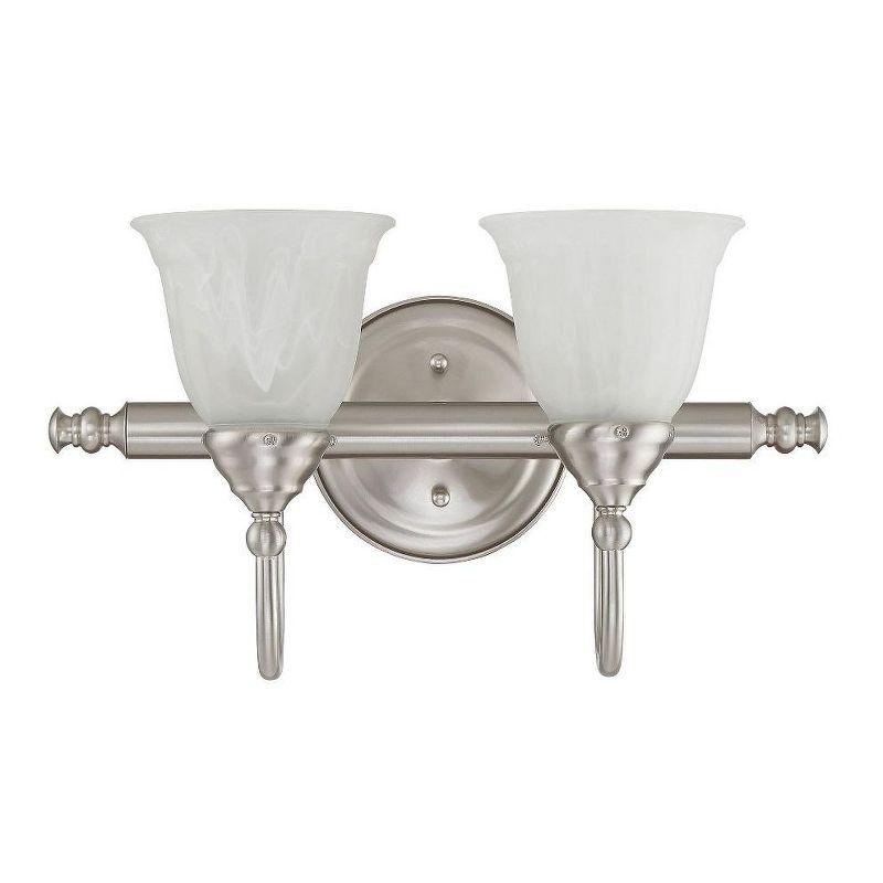 Savoy House Brunswick 2 - Light Vanity in  Satin Nickel