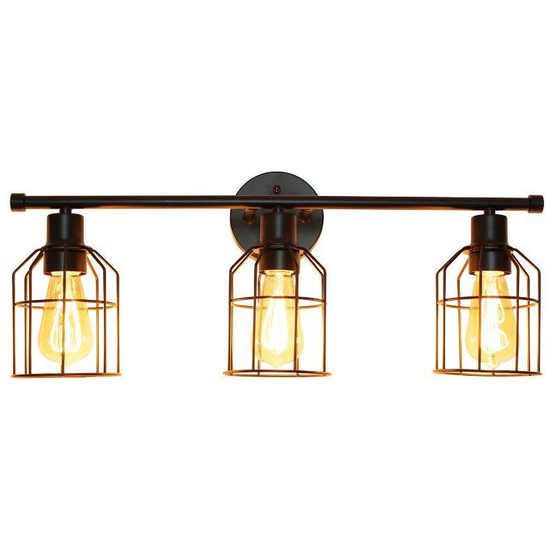 3-Light Industrial Wired Vanity Pendant Matte - Lalia Home