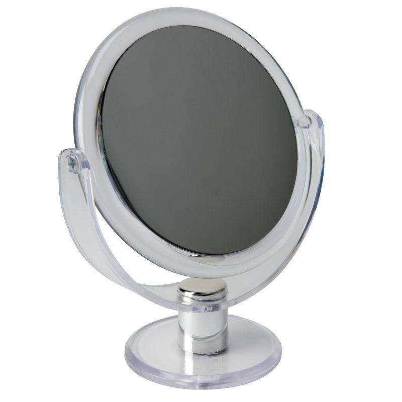 7" Vanity Rubberized 1X-10X Magnification Mirror Clear - Home Details