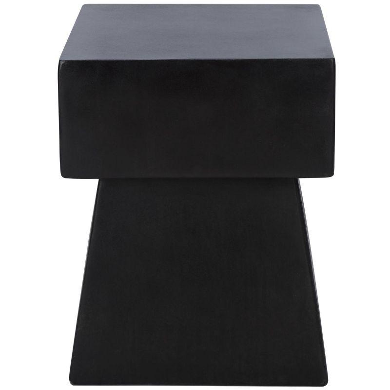 Zen Accent Stool - Indoor/Outdoor - VNN1000 - Black - Safavieh