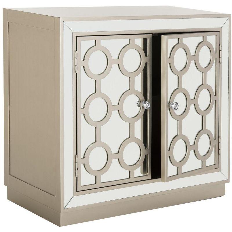 Kaia 2 Door Chest - CHS6404 - Champagne/Mirror - Safavieh