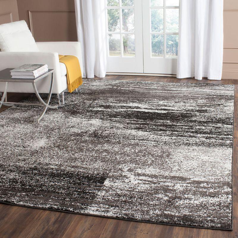 Adirondack ADR112 Machine Made Indoor Area Rug - Silver/Black - 8'x10' - Safavieh