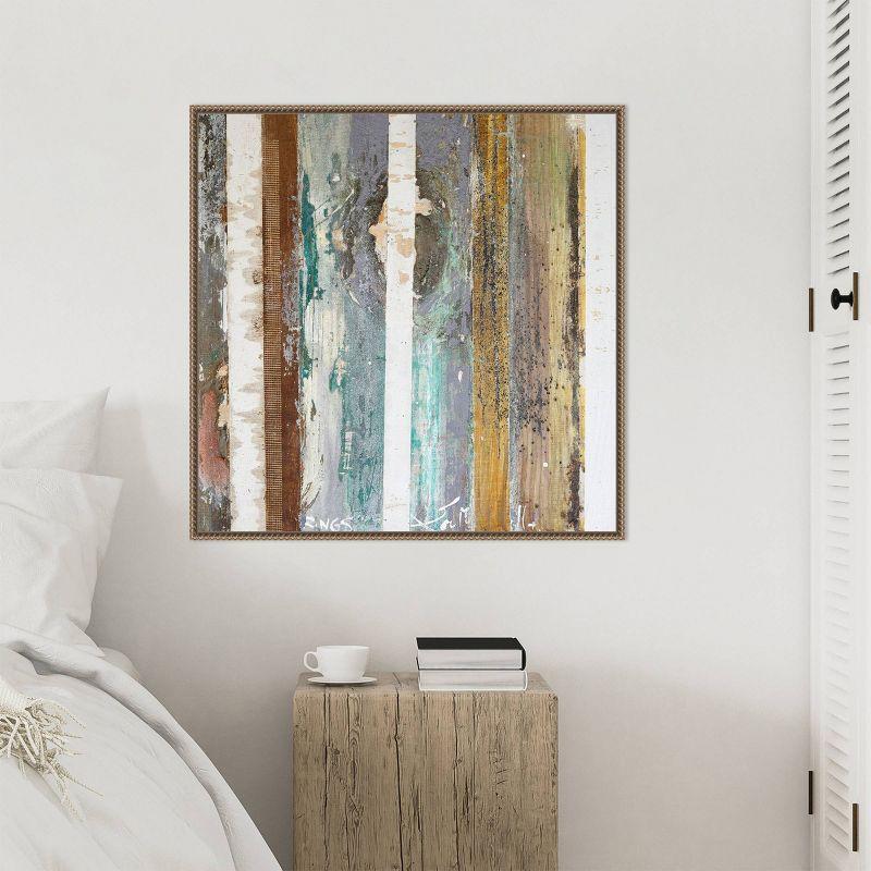 Amanti Art 30"x30" Textured Grain IV by Erin McGee Ferrell Framed Canvas Wall Art Print