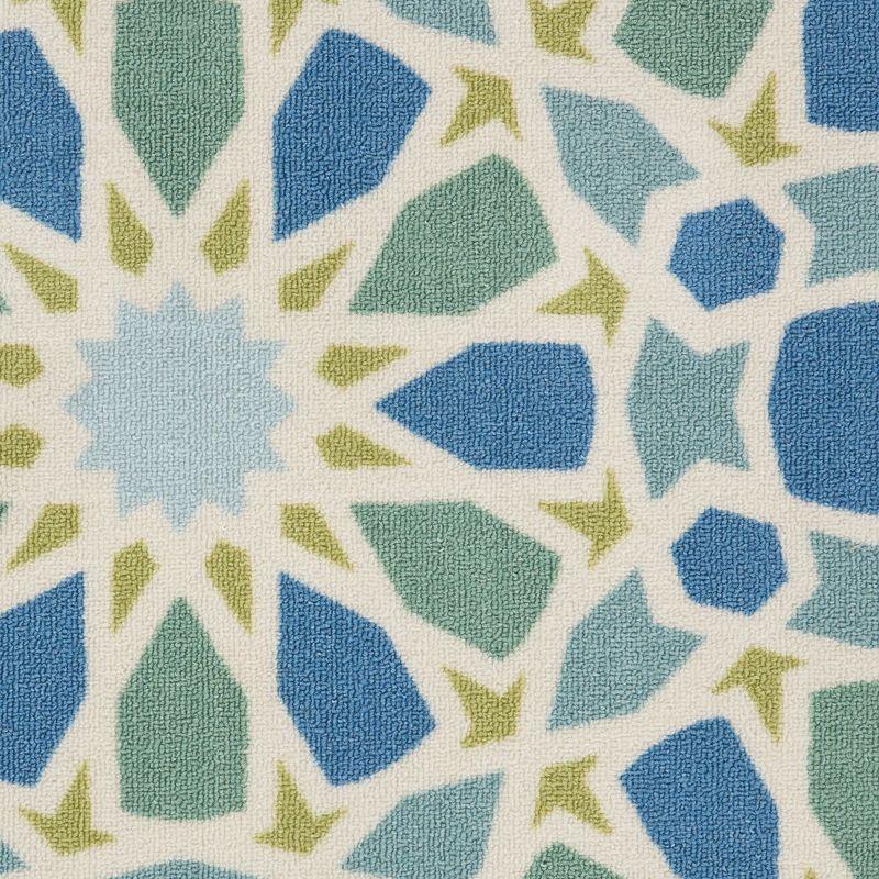 Waverly Sun & Shade "Starry Eyed" Porcelain Indoor/Outdoor Area Rug by Nourison SND29 7'9" x 10'10"
