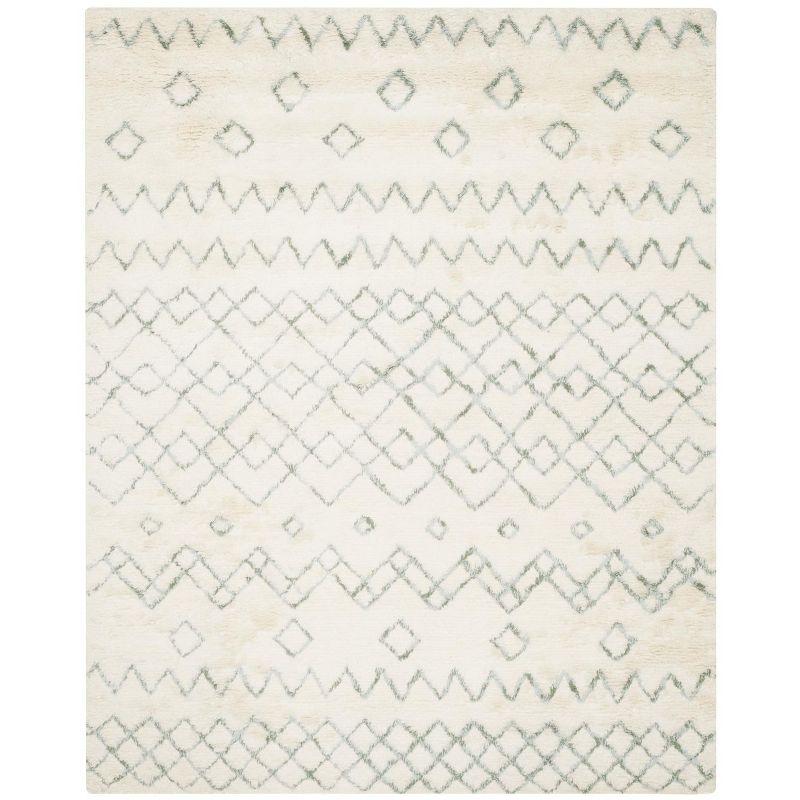 Casablanca CSB806 Hand Tufted Indoor Area Rug - Ivory/Blue - 8'x10' - Safavieh
