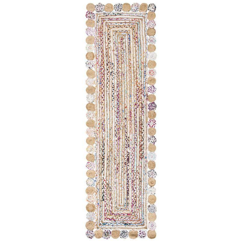 Cape Cod CAP201 Woven Indoor Runner Rug - Beige/Multi - 2'3"x14' - Safavieh