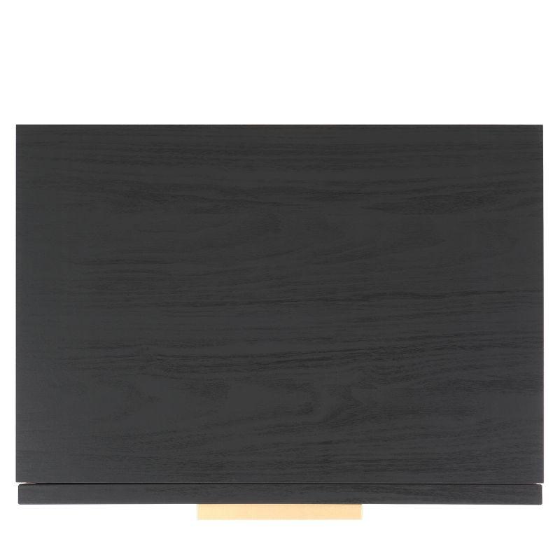 Axelle 1 Drawer Nightstand - NST9607 - Black/Black - Safavieh