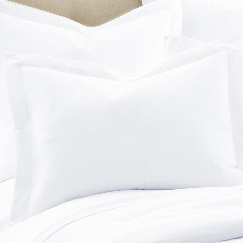 Washed Linen Full/Queen Duvet Cover - White - Levtex Home