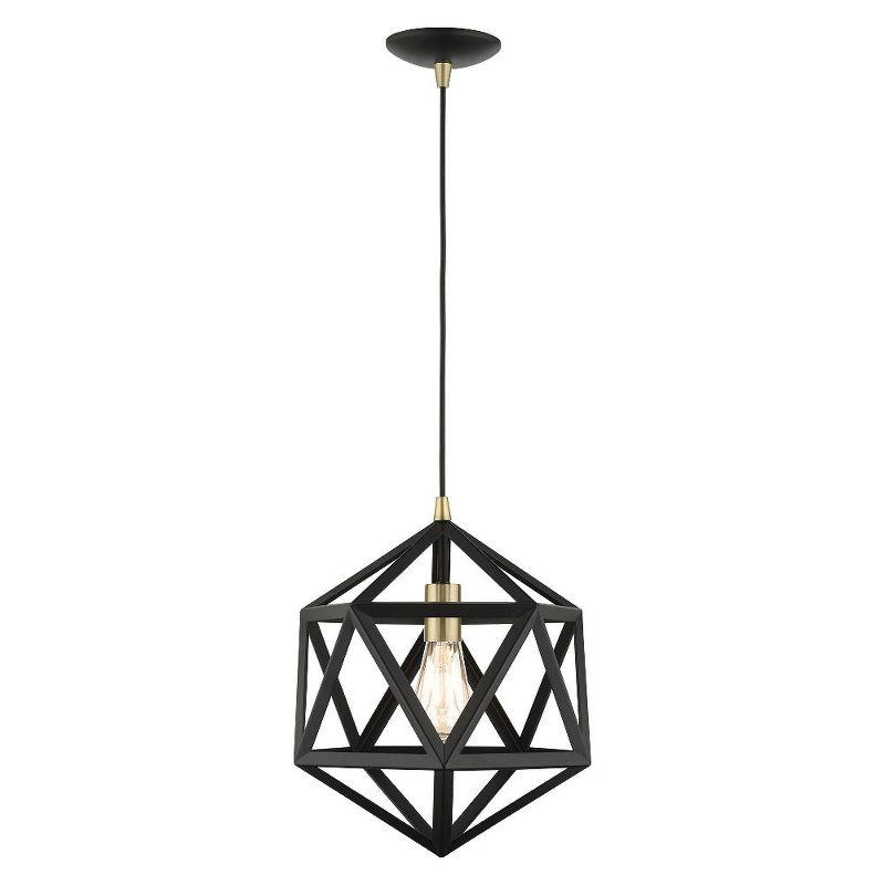 Livex Lighting Geometric 1 - Light Pendant in  Textured Black