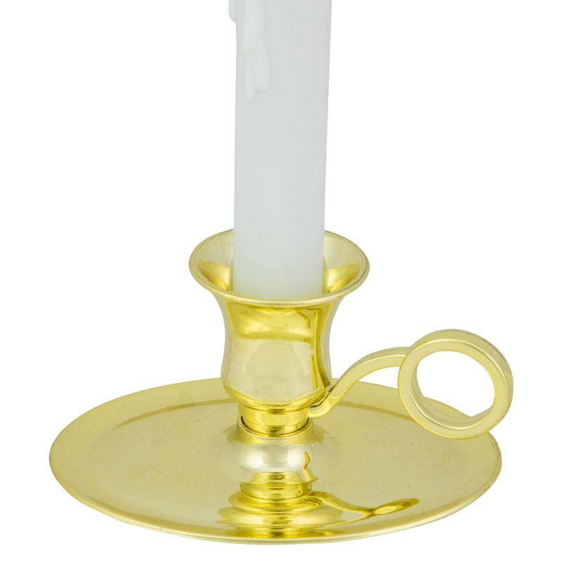 Northlight LED Lighted Window Candle with Oval Handle Base - 8"