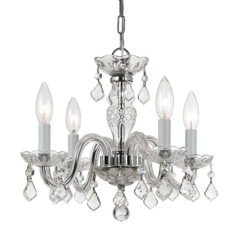 Crystorama Lighting Traditional Crystal 4 - Light Chandelier in  Polished Chrome