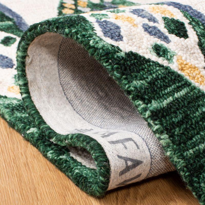 Aspen APN702 Hand Tufted Area Rug - Green/Ivory - 7'x7' - Safavieh.