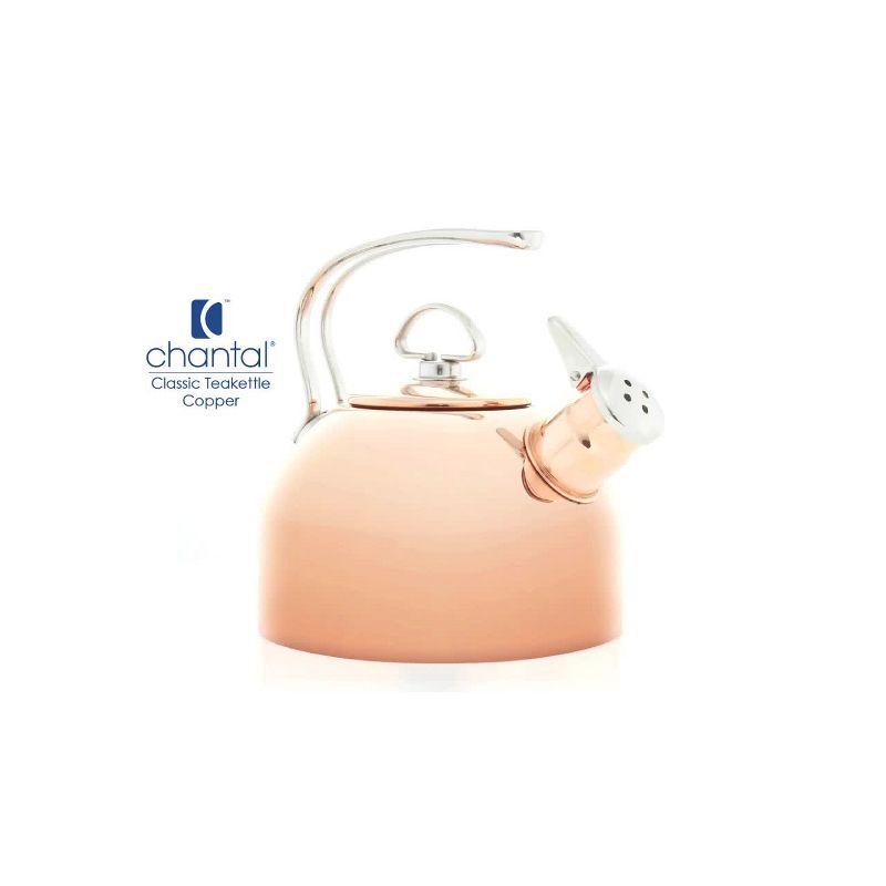 Chantal Classic 1.8 Quarts Stainless Steel Whistling Stovetop Tea Kettle