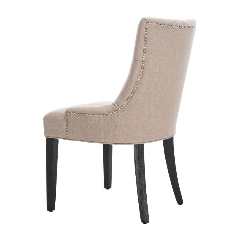 Abby 19''H Tufted Side Chairs (Set of 2) - True Taupe - Safavieh.