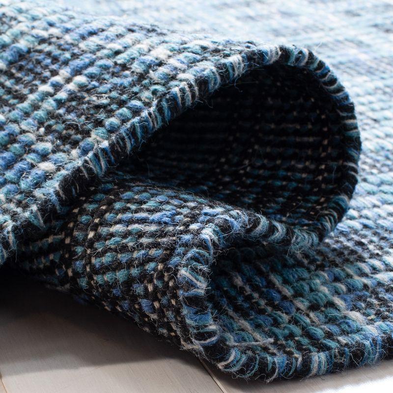 Kilim KLM377 Hand Woven Area Rug - Blue/Black - 4'x6' - Safavieh.