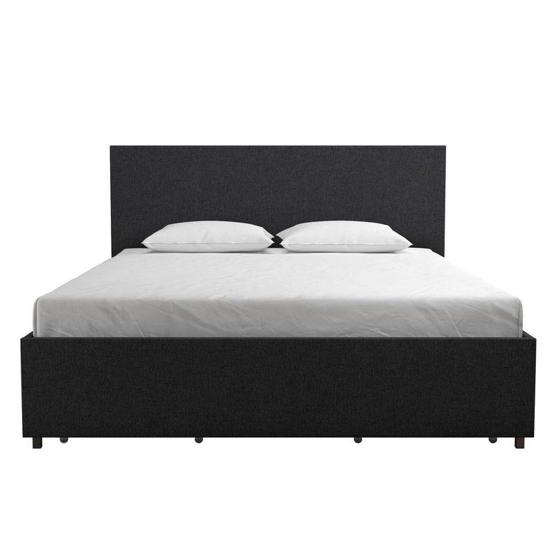 Novogratz Kelly Upholstered Unfinished Platform Storage Bed