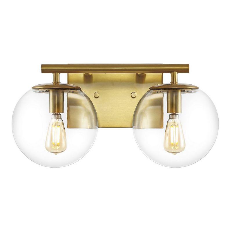 Severa 2 Light 14" Wall Sconce - SCN4125 - Brass - Safavieh
