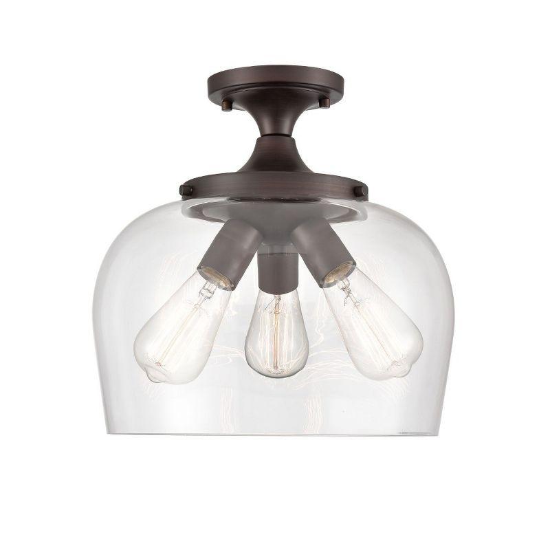 Millennium Lighting Ashford 3 - Light Flush Mount in  Rubbed Bronze