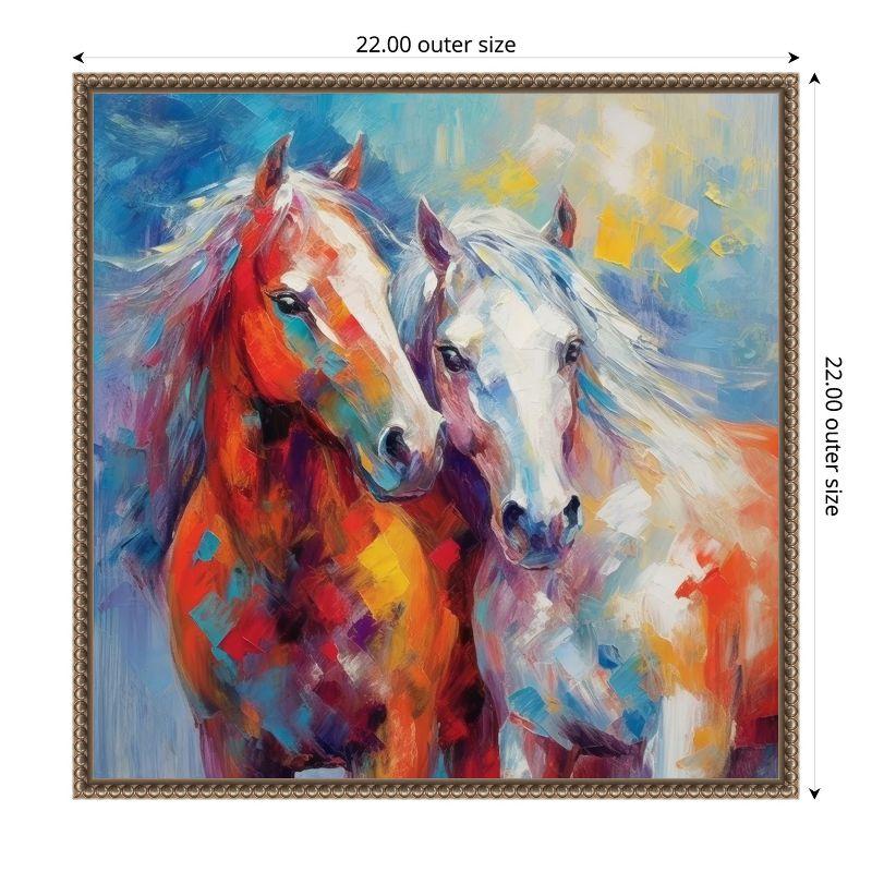 Amanti Art Lucky Couple I by Irena Orlov Canvas Wall Art Print Framed 22 x 22