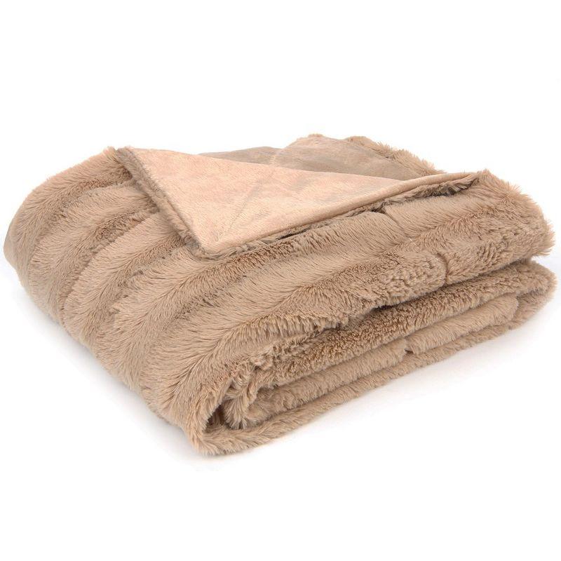 Cheer Collection Ultra Soft Faux Fur Throw Blanket