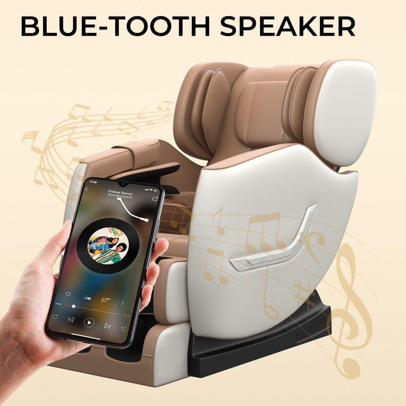 RealRelax 2024 New Heated Massage Chair with Zero Gravity, Full Body Airbags, 6 Auto Modes, 8 Massage Rollers