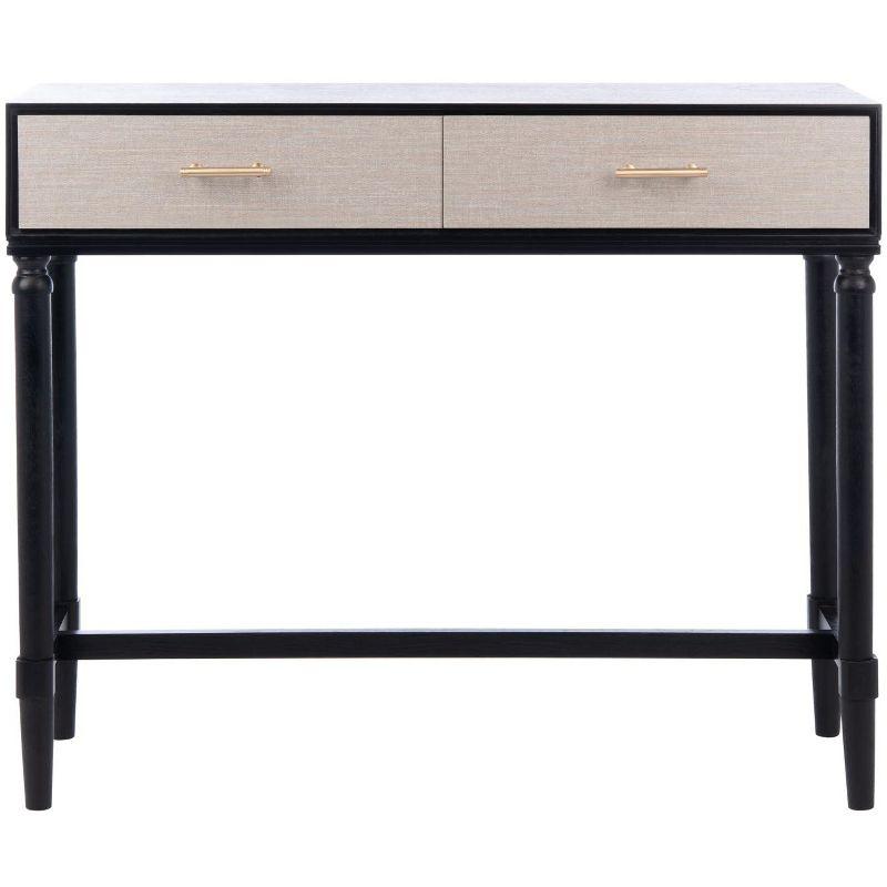 Estella 2 Drawer Console Table - CNS5731B - Black - Safavieh