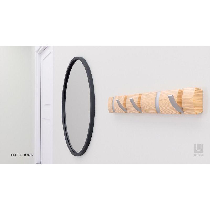 Umbra Flip 8 Sleek White Hardwood Wall Hook