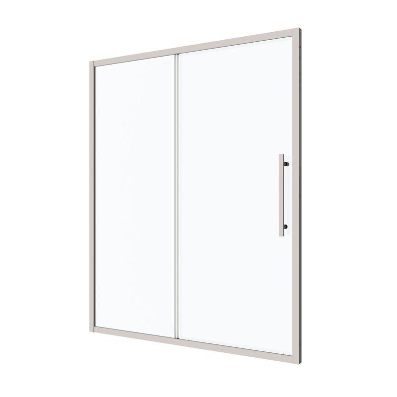 56"-60"W x 72" H Semi-Frameless Sliding Shower Door