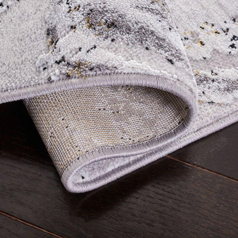 Amelia ALA277 Machine Made Indoor Accent Rug - Grey/Gold - 2'x4' - Safavieh