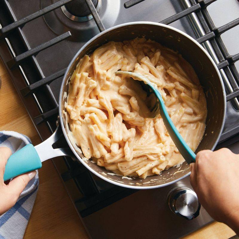 Agave Blue Aluminum Nonstick 3-Quart Saucier Pan