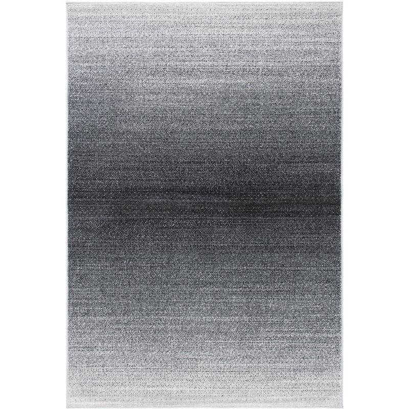 Gray Ombre 4' x 6' Synthetic Area Rug