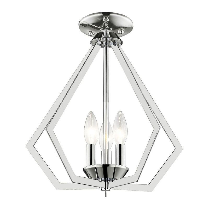 Livex Lighting Prism 3 - Light Chandelier in  Polished Chrome