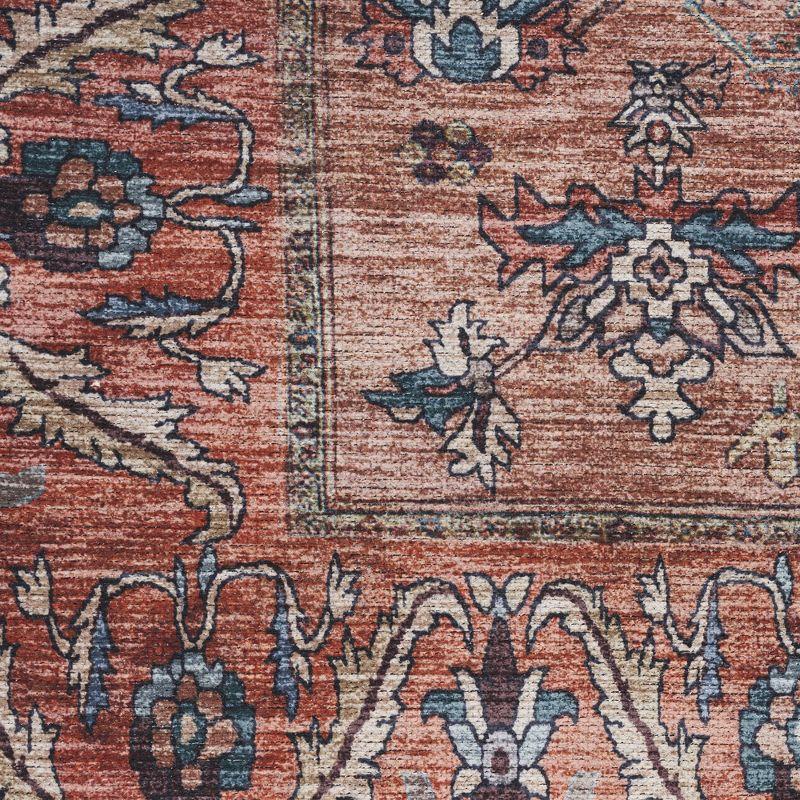 Nourison Washable Brilliance 5'3" x 7'3" Rust Multi Vintage Indoor Rug