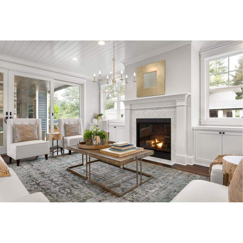 Elegant Lighting Nyomi 42-Inch Chrome Chandelier with Artistic Structure