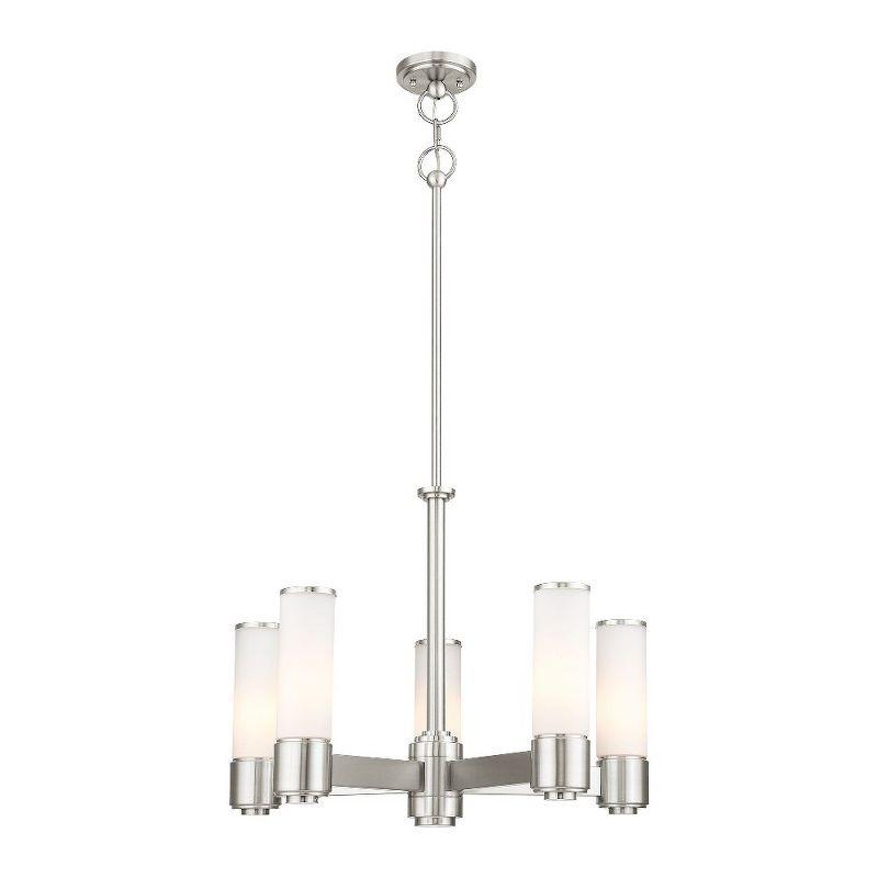 Livex Lighting Weston 5 - Light Chandelier in  Brushed Nickel