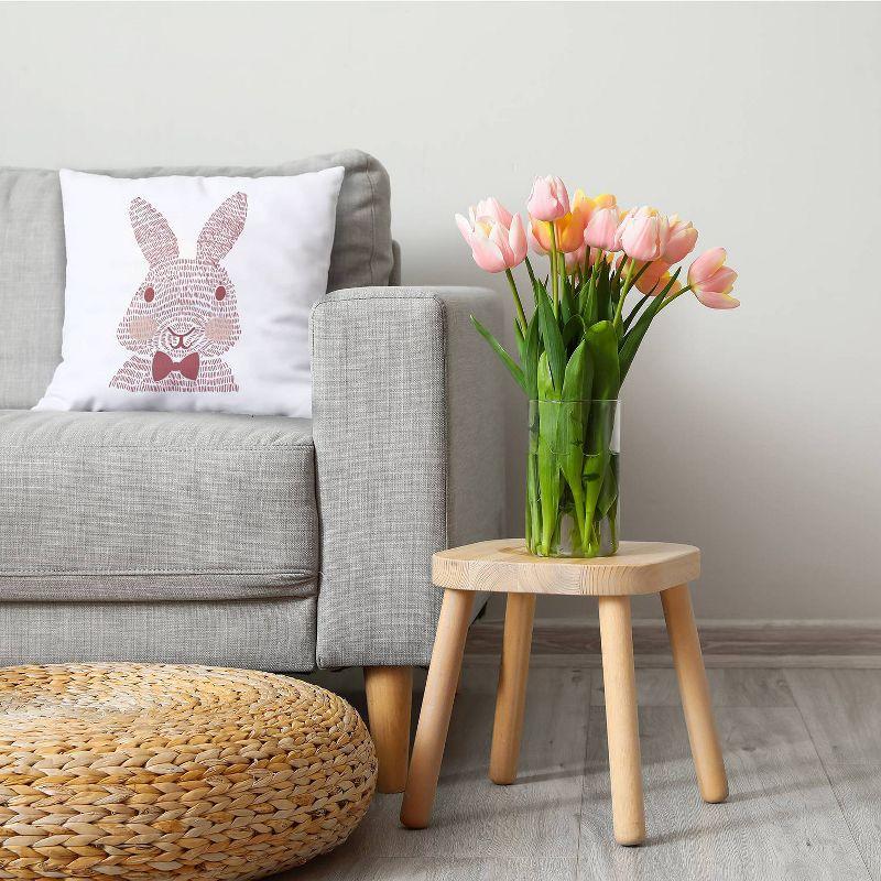 e by design Monochrome Bunny Easter Decorative Square Pillow Cover & Insert | Wayfair